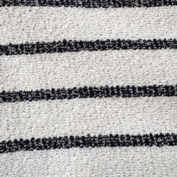 Madewell Cotton Blend Split Crewneck Cardigan Tank Cream Navy Size XS - Picture 11 of 12